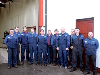 Martin Molloy and his dedicated team of workers.