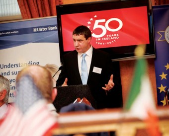 Gerard Kilcommins – President of the American Chamber of Commerce speaking at the lunch