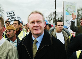 Sinn Féin presidential candidate Martin McGuinness. Pic:- Mike Shaughnessy.
