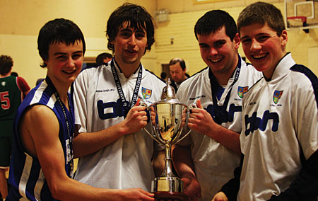 bish basketball senior western crown region win dylan barber capt liam costello champions brophy lyons regional
