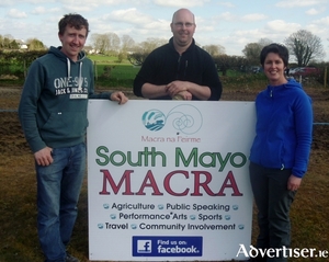 Pictured are members of South Mayo Macra who won the Mayo Macra Farm Skills Competition held at the Mayo Ploughing Championships in Kilmaine last Sunday. The team members were Martin Jennings, Thomas Langan, and Lynne O&#039;Malley.&nbsp;