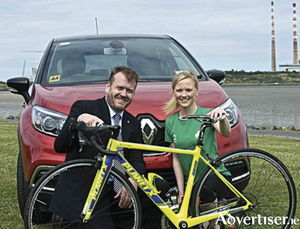 Pictured are Kevin Troy, Renault Ireland, and Carolyn Hayes, Triathlon Ireland.
Photo by Kevin McFeely.
