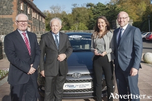 Pictured (L-R) at the presentation of the Northern Ireland Car of the Year 2016 were Terry McLean, regional manager Hyundai UK; Jim McCauley, chairman Ulster Motor Writers&#039; Association; Natasha Waddington, head of press and PR, Hyundai UK; and James Dempster, regional manager NIIB Finance.