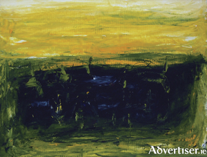 Sean McSweeney, Untitled Sligo Bog Pool, Oil on Board, 18x24in (1988)