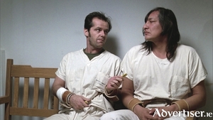 Jack Nicholson and Will Sampson in the classic 1975 film adaptation of One Flew Over The Cuckoo&#039;s Nest.