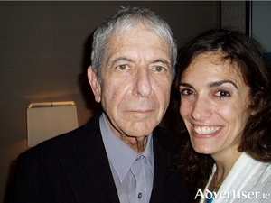 Singer-songwriter NEeMA with the late, great, Leonard Cohen.
