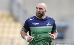 John Muldoon will get his 300th Connacht cap this weekend against Lenister. Photo: Sportsfile. 