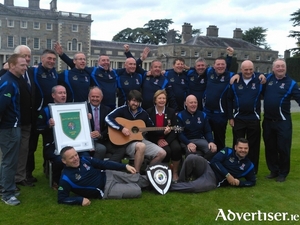 The Castlebar team celebrate winning the Jimmy Bruen competition.