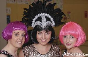 Tracy Long, Katie Bebbington, and Aoife Horan rehearsing for 9 Arch Claregalway Musical Society&#039;s production of Joseph. Photo:- Mike Shaughnessy