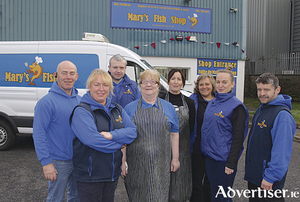 The team at Mary&#039;s Fish Shop, Ballybane. Photo: Mike Shaughnessy.