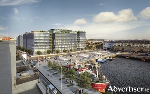 Artists view of the proposed Bonham Quay development.