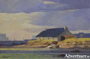 Paddy Brown&rsquo;s Cottage, oil on canvas, by John Mulhern