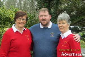 Lady captain Julie Loftus, captain Paul Murtagh, and Balla president Carmel Henry prior to the Captains&#039; Drive in last Sunday in Balla Golf Club.
