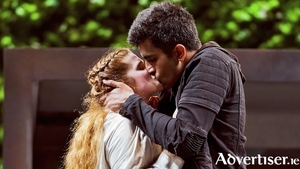 Karen Fishwick and Bally Gill as Juliet and Romeo.