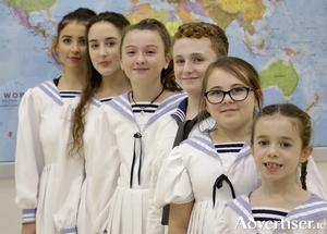 Appearing in 9 Arch Claregalway Musical Society&#039;s production of The Sound of Music are (LtoR): Saoirse McCarthy, Alannah Mullins, Katie Larkin, Cameron Heneghan, Lucy Keenan and Faye Greaney. Photo:- Mike Shaughnessy