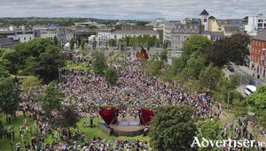 Eyre Square during the Galway International Arts Festival. Photo:- Mike Shaughnessy