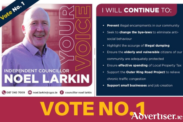 Advertiser.ie - INDEPENDENT COUNCILLOR NOEL LARKIN - YOUR VOICE!
