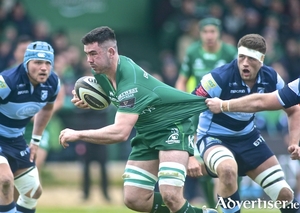 Connacht flanker Paul Boyle in action from the Guinness PRO14 game against Cardiff Blues at the Sportsground, Saturday. Photo:-Mike Shaughnessy