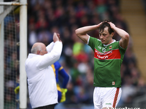  Diarmuid O&#039;Connor of Mayo reacts after his shot on goal went wide against Roscommon last weekend. Photo: Sportsfile 