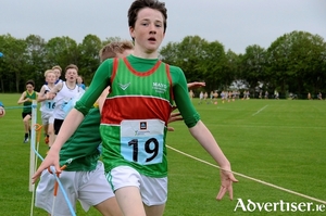 Alan Hegarty (Turlough Towers) who came in  fourth place u13 Cross Country 
