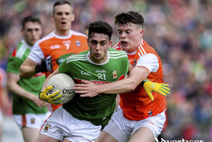 Getting the chance: Ciaran Tracey was one of a number of players who got their chance to make a break through to the Mayo team this year. Photo: Sportsfile. 