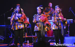 Members of the London African Gospel Choir in concert.