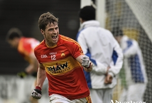 Right place, right time: Neil Douglas was in the right place to get a vital goal for Castlebar Mitchels last Sunday afternoon. Photo: Sportsfile. 