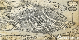 The famous 1651 map of Galway city.