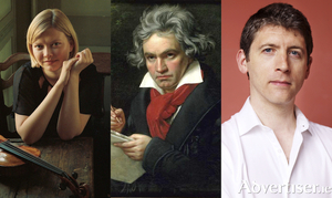 Alina Ibragimova, Beethoven, and Finghin Collins.