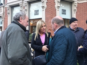 Senator Rose Conway Walsh at the recent farmers protest 
