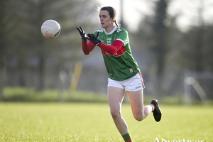On the ball: Clodagh McManamon in action for Mayo last weekend against Waterford. Photo: Sportsfile 