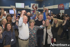 Cllr Noel Larkin, with his family and supporters following his re-election to Galway City Council last year. He is about to become Mayor of Galway in one of the most challenging periods of the city&#039;s history.