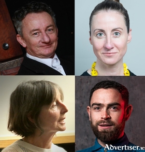 Clockwise from left: Little John Nee (photo by Mike Shaughnessy); R&oacute;is&iacute;n Stack; Bernadette Divilliy (photo by Joe Shaughnessy); and James Riordan (photo by Julia Dunin).