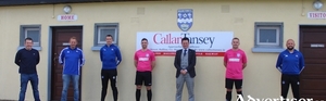 Ballina Town have renewed their sponsorship with Callan Tansey Solicitors for the 2020 season.Left to right: Conor Moore (Ballina Town vice chairman), Simon Beale, (Ballina Town Chairman), Mark Beattie (Ballina Town A, Coach), Benny Lavelle (Ballina Town A captain), David O&#039;Malley (Partner, Callan Tansey Medical Negligence &amp; General Litigation) , Dunae Helly (Ballina Town A), Philip Devers (Ballina Town A Manager)
