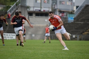 Bursting Barry: Barry Duffy on the attack for Balla. Photo: Mayo GAA 
