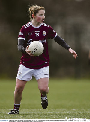 Galway&#039;s Lucy Hannon scores a crucial goal in Galway Ladies&#039; win over Tipperary in round one of the championshp.