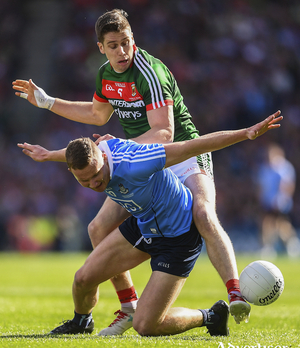Big guns: Both Mayo and Dublin will be looking to curb the influence of the likes of Lee Keegan and Ciaran Kilkenny respectively. Photo: Sportsfile 