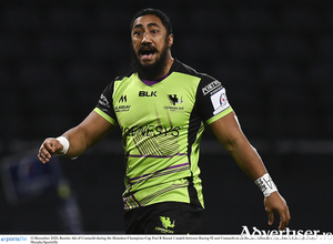  Bundee Aki will be hoping to feature for Connacht on Sunday if he is fully recovered from a knee injury.