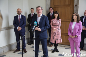 Labour leader Alan Kelly with the party&#039;s various Seanad spokespersons.