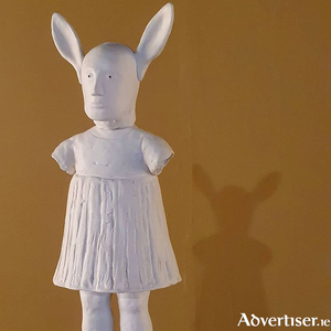 Rabbit Girl, a ceramic by Christie Brown.