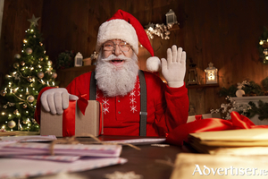 Santa Claus wishes all readers of the Galway Advertiser, whatever age they may be, a very Happy Christmas.