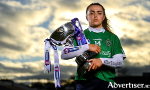 Sarsfields camogie player Siobhan McGrath goes in search of a second successive crown against Outlart The Ballagh, Wexford at UPMC Nowlan Park, Kilkenny at 1.30pm on Saturday.                               Photo by Ramsey Cardy/Sportsfile 