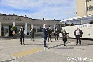Driving tourism forward: Patrick O&#039;Donoghue CEO Gleneagle Group, and the team at The Gleneagle Hotel, Killarney preparing to welcome a series of coach tours from Northern Ireland, in conjunction with Belfast based travel partners Travel Ireland. Photo: Valerie O&#039;Sullivan.