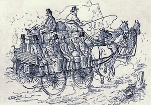 &#039;Long Bian&#039; or Car from O&#039;Connell, &#039;Charles Bianconi: a biography, 1786-1875&#039; (1878)&#039;.