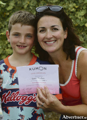 Sean and Frances Phelan at the Kumon Awards ceremony. Photo: Mike Shaughnessy.