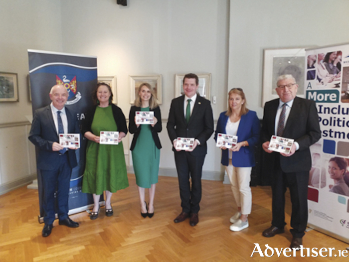 Local Fine Gael Minister of State, Deputy Peter Burke, is pictured with colleagues at the recent launch of ‘A More Inclusive Politics for Westmeath’ 