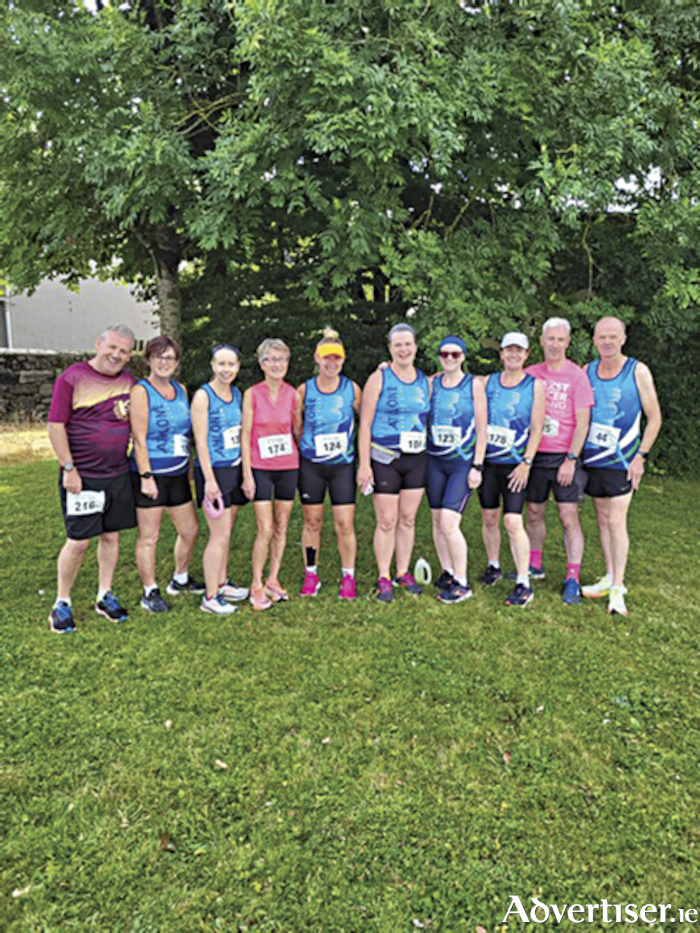 Pictured are a number of  Athlone Athletics Club members who participated in the Kilbeggan 10 mile road race on Sunday morning