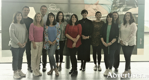 ATU laboratory staff, from left: Miriam Gill, Brian Casey, Colette Coughlan, John Kennedy, Mary Veldon, Bernadette Armstrong, Maura Kelly, Aisling Crowley, Katie O&#039;Dwyer, Siobh&aacute;n Hannan, Sheila Faherty, Joan O&#039;Keeffe, all at ATU Galway city campus.