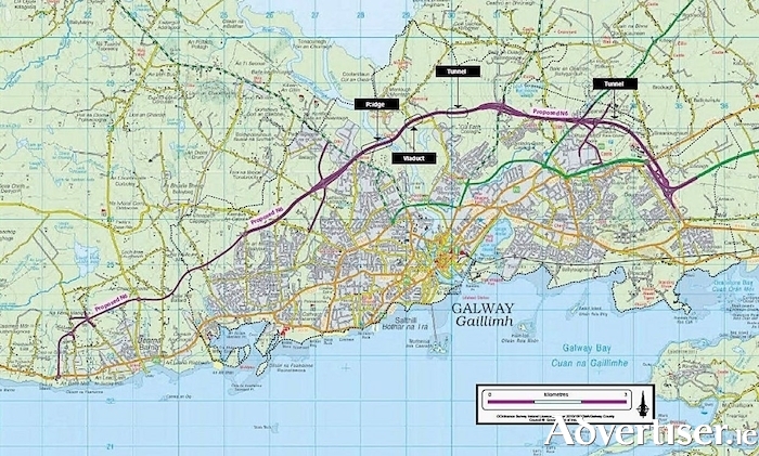 Plans of the N6 Galway city ring road. 