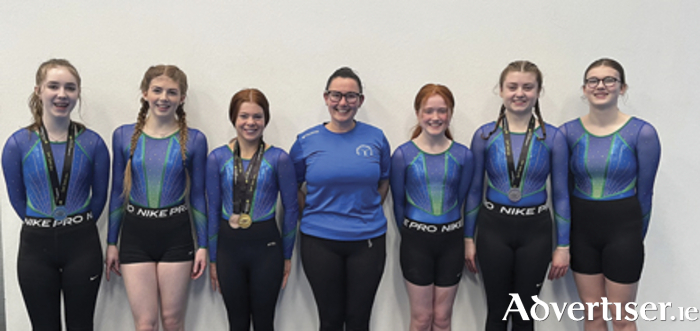 Representatives from Athlone Gymnastics Club claimed medals at the recently hosted women’s artistic national all around and apparatus championships in the National Sports Arena Blanchardstown.